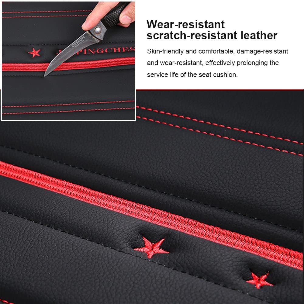 1996-2002 Pontiac Trans Am Leather Seat Covers - 5-Piece Full Set, Waterproof & Airbag Compatible - Black Car Seat Protectors for Comfort & Style | Perfect for Road Trips, Daily Commutes & Car Shows