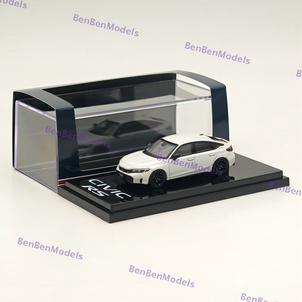 1/64 Scale Hobby Japan Honda Civic RS Platinum White Pearl Diecast Model Car HJ642046AW - Collectible Miniature for Display, Gifts & Car Enthusiasts