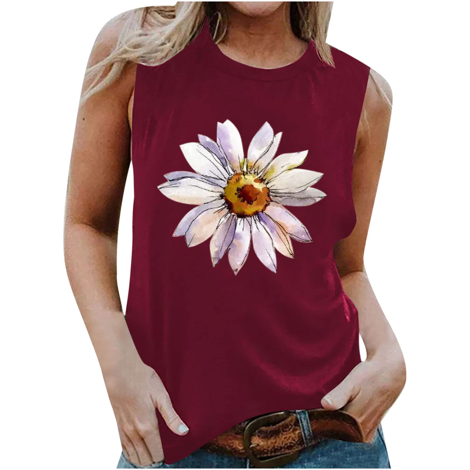 Women's Summer Workout Tank Tops - Loose Fit Short Sleeve Crew Neck T-Shirts for Yoga, Gym & Running - Breathable Athletic Blouses for Women