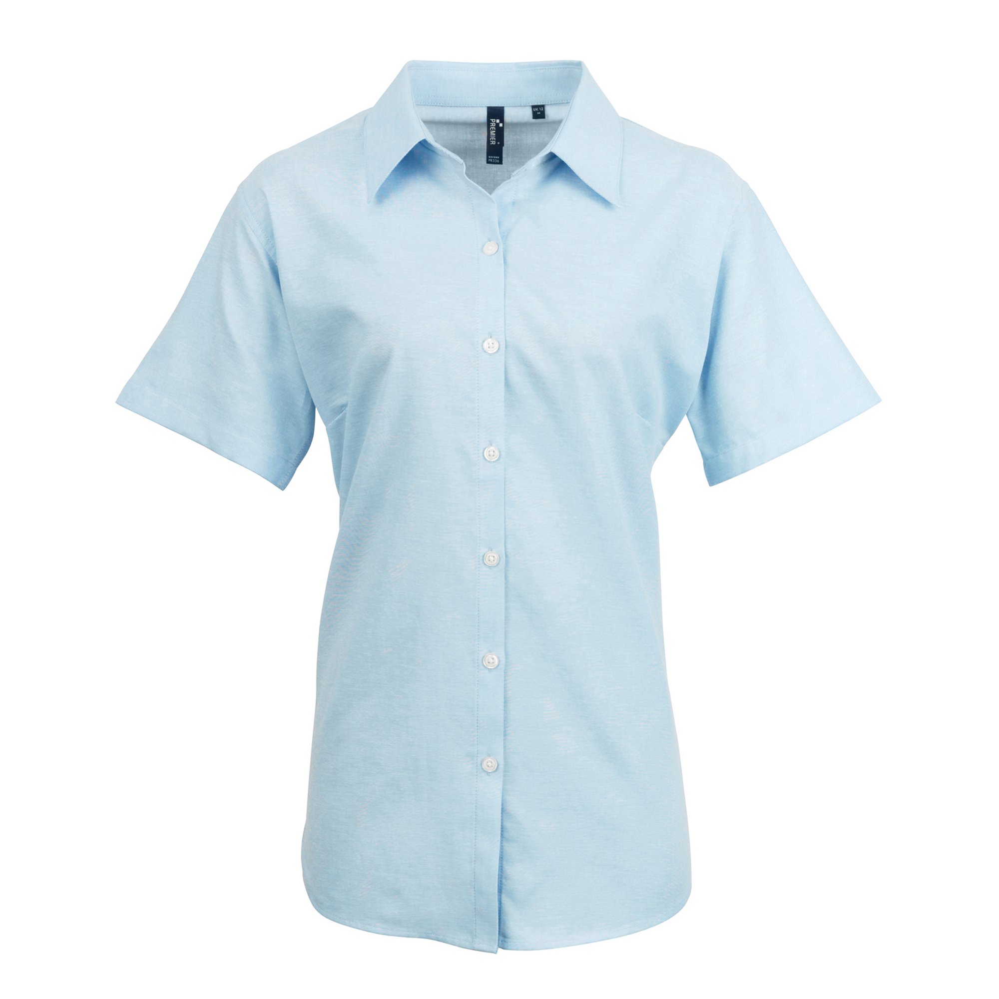 Premium Women's Signature Oxford Short Sleeve Work Shirt - Comfortable Business Casual Office Wear for Professional Women & Corporate Events