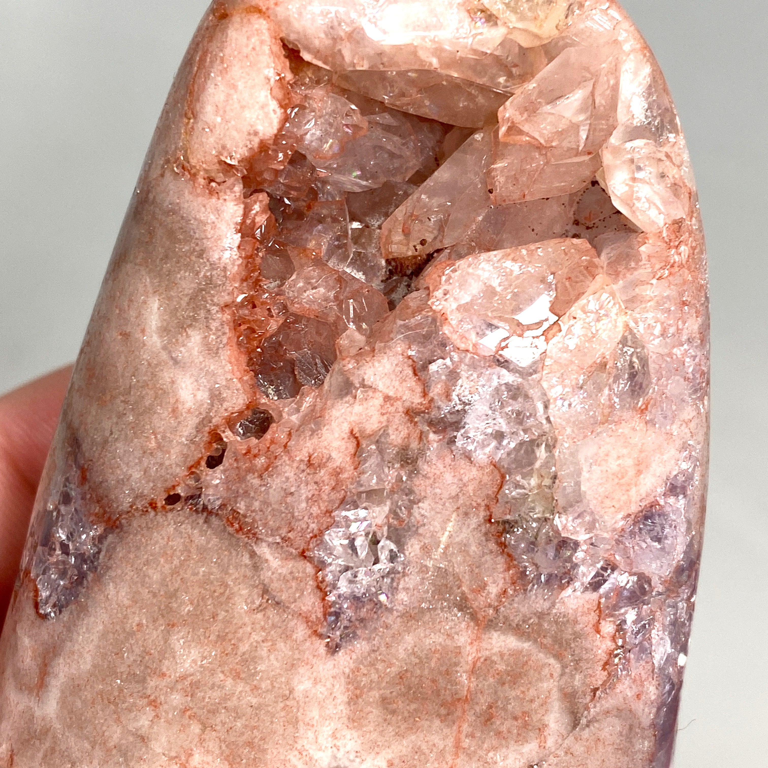 Natural Pink Amethyst Freeform Stone - Healing Crystal for Meditation, Yoga & Home Decor (PAF 03) | Perfect for Spiritual Gifts, Reiki Energy Work & Positive Vibes