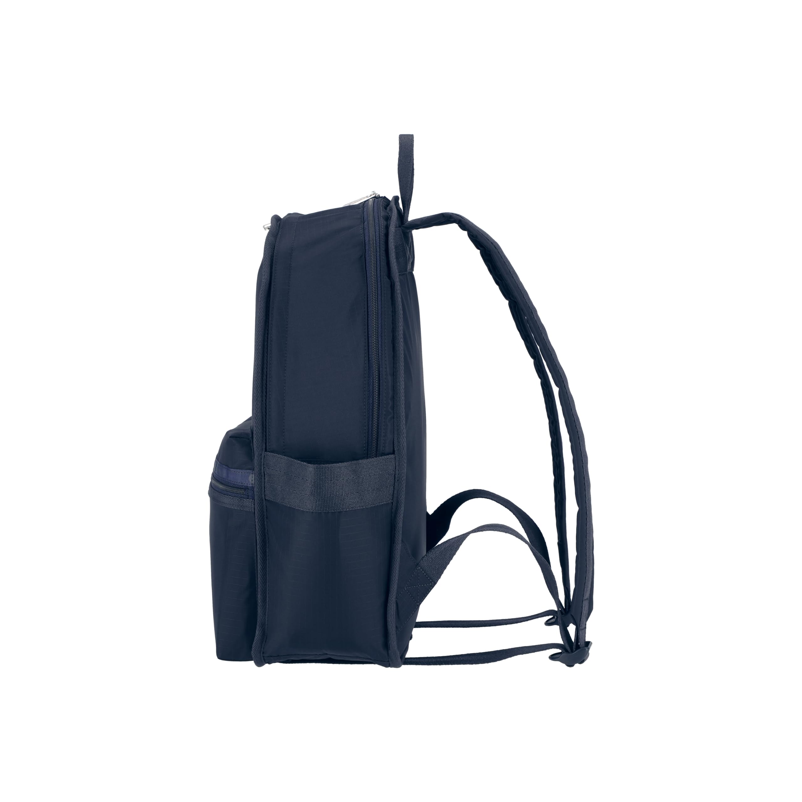 LeSportsac Route Backpack - Water-Resistant Nylon Travel Backpack for Women & Men, Deep Sea Blue - Perfect for School, Work, Commuting & Weekend Getaways