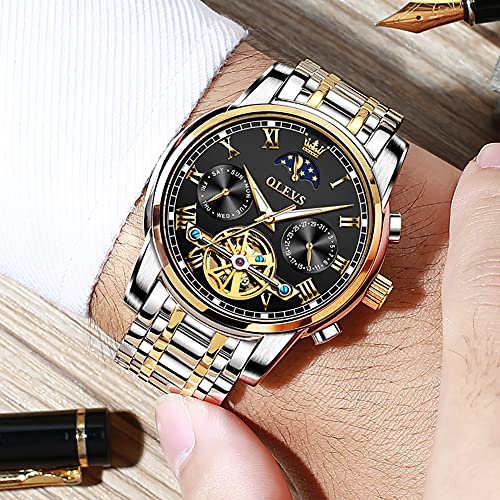 6617: Two tone strap & black dial