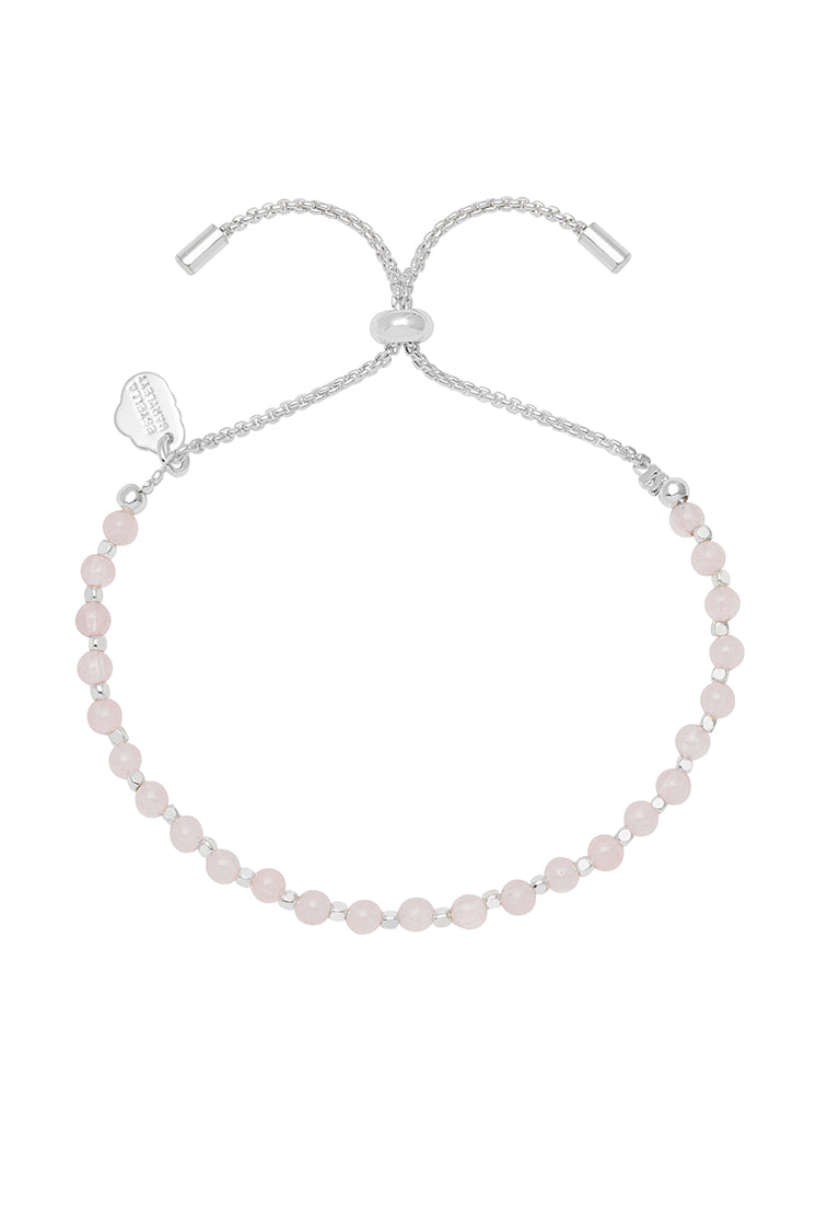 Wellness Rose Quartz Gemstone Amelia Bracelet - Healing Crystal Bracelet for Women, Stress Relief & Positive Energy - Perfect for Meditation, Yoga & Daily Wear