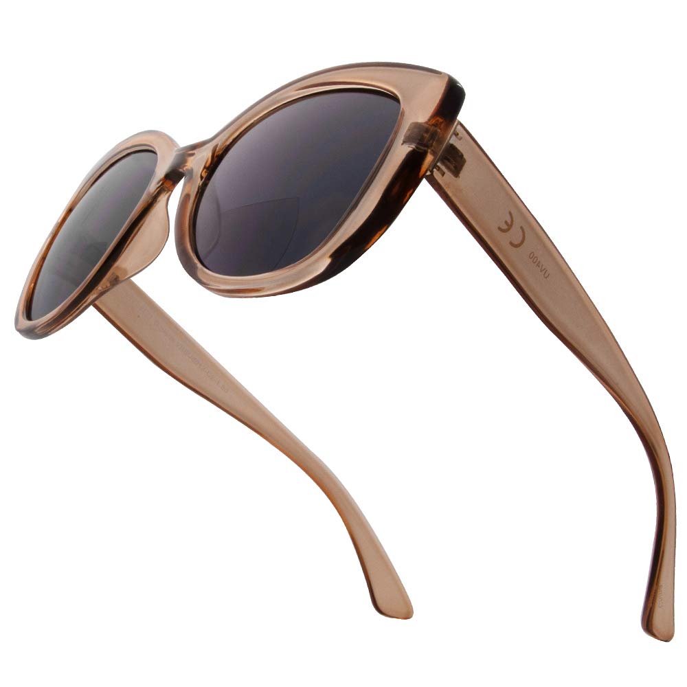 VITENZI Women's Tinted Reading Sunglasses with Built-In Full Readers - Stylish & Functional Eyewear for Outdoor Reading, Driving, and Sun Protection