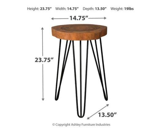 Eversboro Modern Accent Table A4000080 - Stylish Side Table for Living Room, Bedroom, or Office Decor