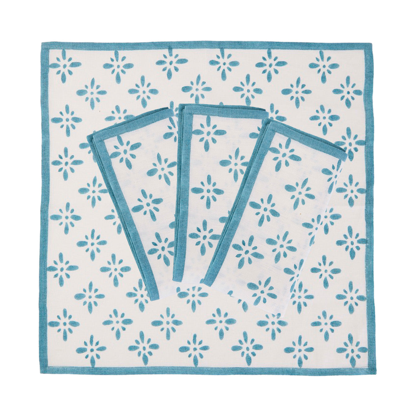 Premium Blue Petal Napkins - Elegant & Soft Disposable Napkins for Weddings, Parties & Fine Dining