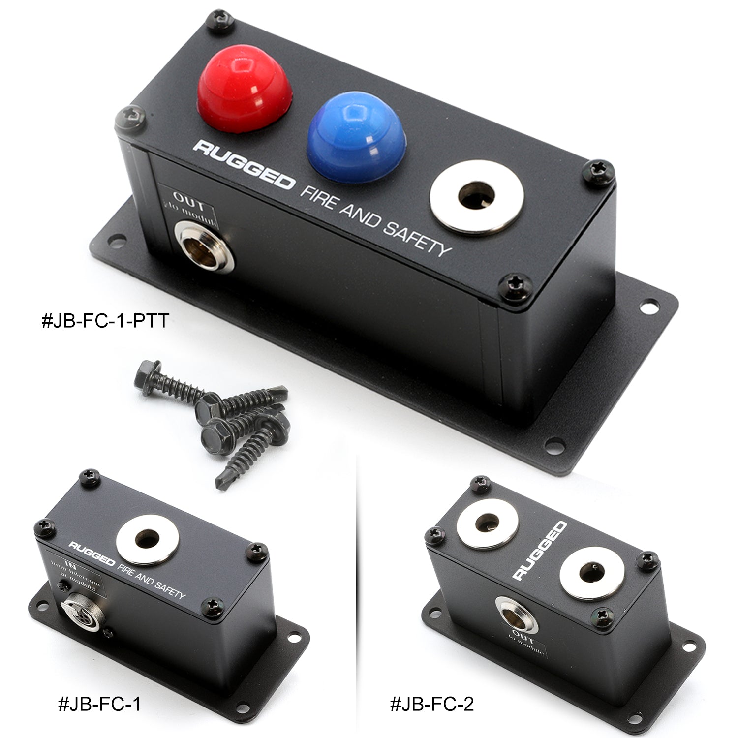 RRP800 Fire & Safety Intercom Jack Box Headset Stations - Durable Communication Solution for Emergency Responders & Industrial Teams