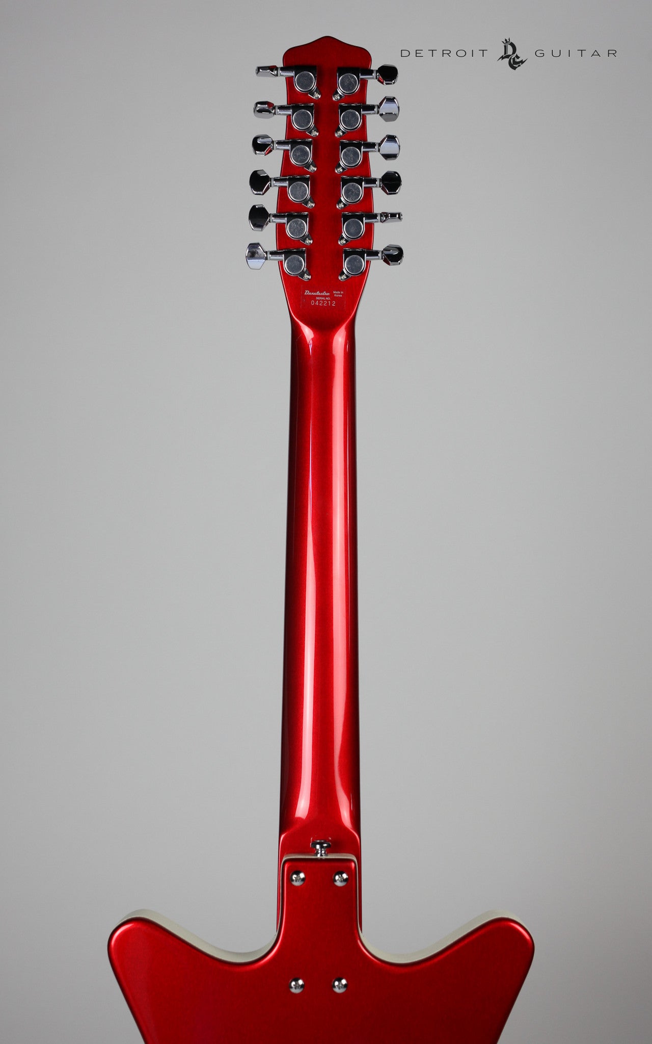 Vintage Danelectro '59 12-String Electric Guitar in Red Metallic Finish - Perfect for Rock, Blues & Retro Music Performances
