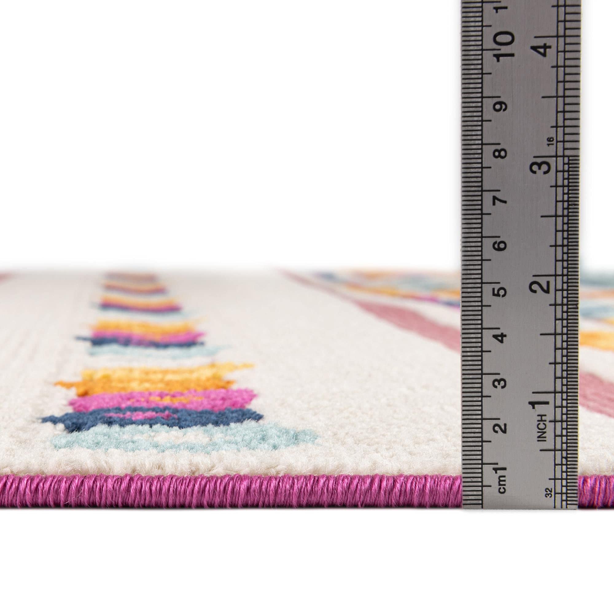 Aruba Outdoor Collection Rug – 9' x 12' Pink Low-Pile Indoor/Outdoor Rug for Patio, Deck, Living Room & Dining Room | Weather-Resistant & Easy to Clean | Perfect for High-Traffic Areas & Open Floor Plans