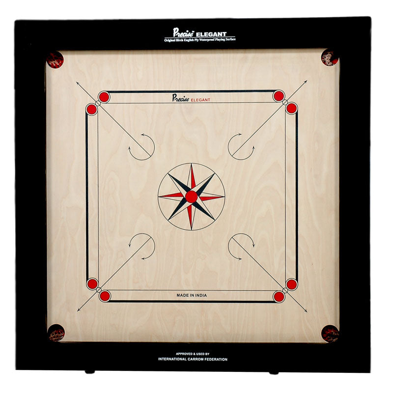 Premium 24mm English Birch Ply Carrom Board - Professional Tournament Size for Indoor Games, Family Fun & Competitive Play