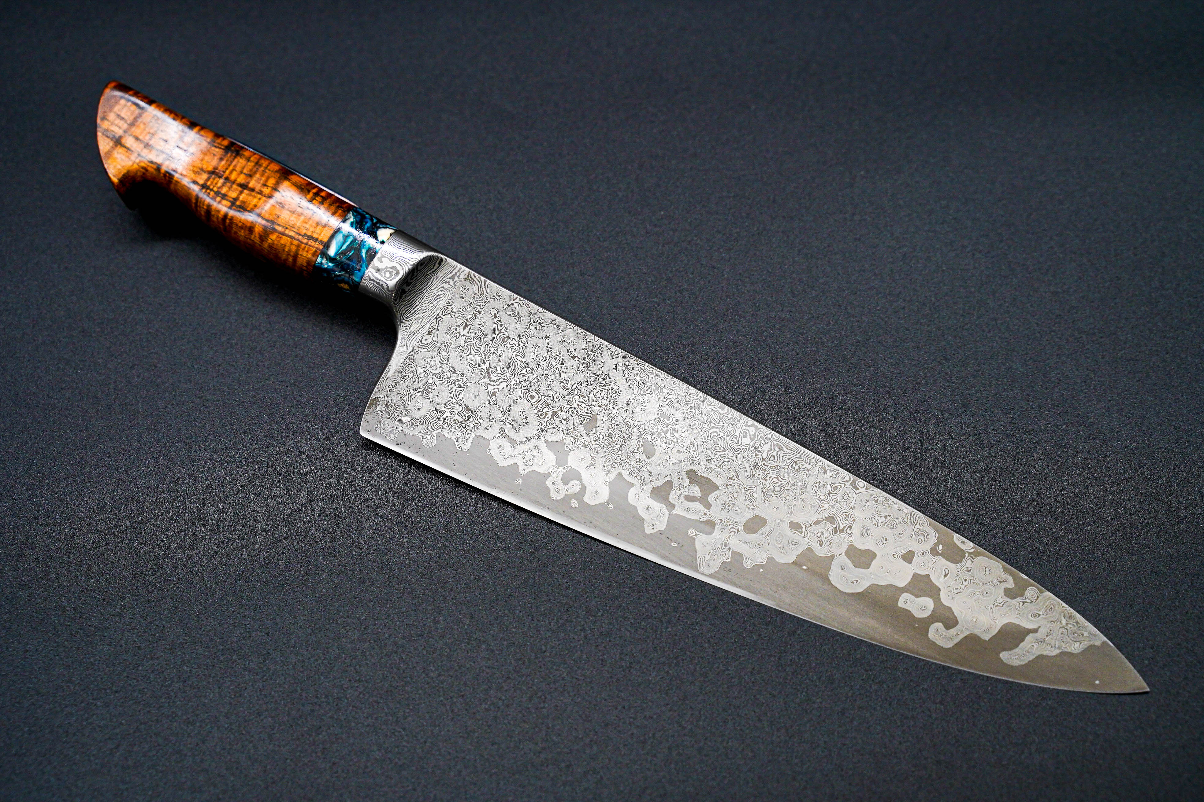 Premium Haburn Knives 240mm Integral Sanmai Gyuto Japanese Chef Knife - High Carbon Steel Blade for Professional Cooking, Slicing & Meat Cutting - Perfect for Home Chefs & Culinary Enthusiasts
