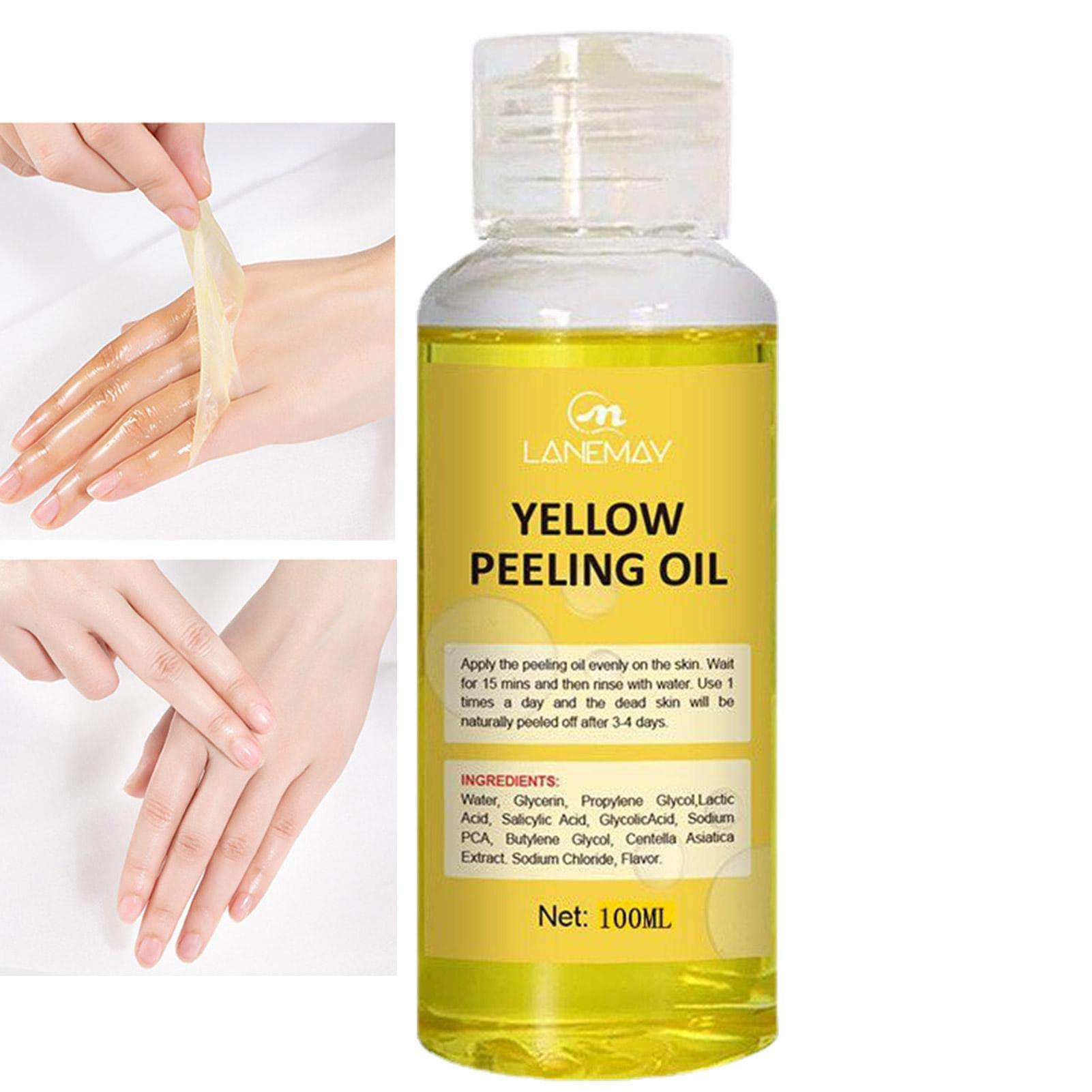 Extra Strength Yellow Peeling Oil - Professional Body & Face Exfoliator for Dark Skin | Brightening & Smoothing Treatment | Perfect for Post-Sun Care, Pre-Makeup Prep & Spa Nights
