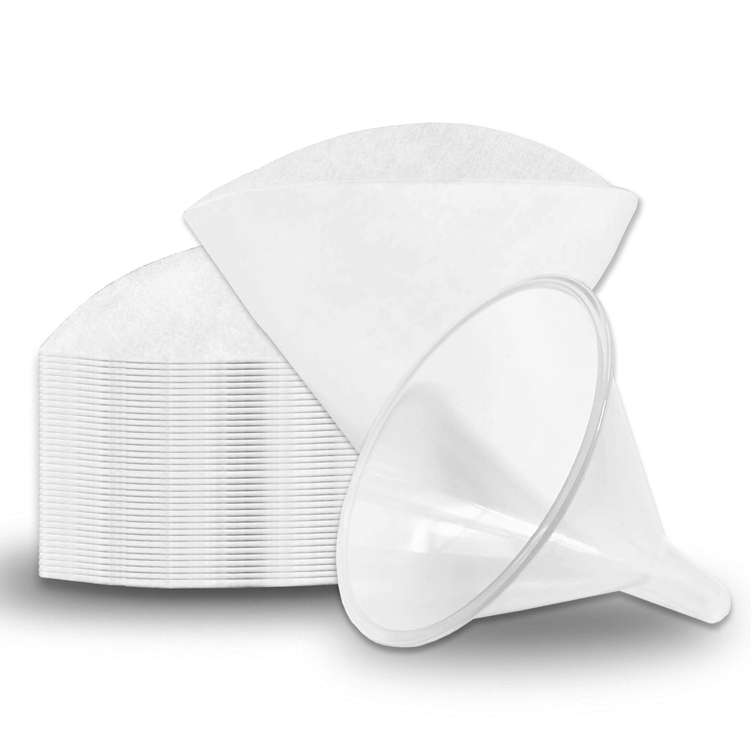 Birllaid Non-Woven Oil Filter Cones for Deep Fryer - 1 Cone Holder & 50 Disposable Filter Papers | Professional Cooking Oil Filtration System for Restaurants, Food Trucks & Home Kitchens