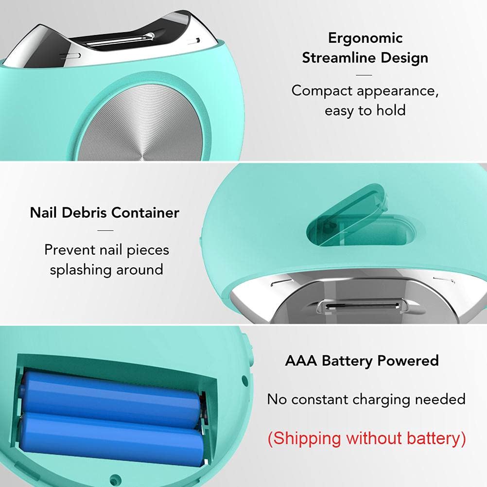 Electric Nail File & Clipper Set - Safe Automatic Manicure & Pedicure Tool for Adults & Toddlers - Perfect for Home, Salon, Travel & Baby Nail Care