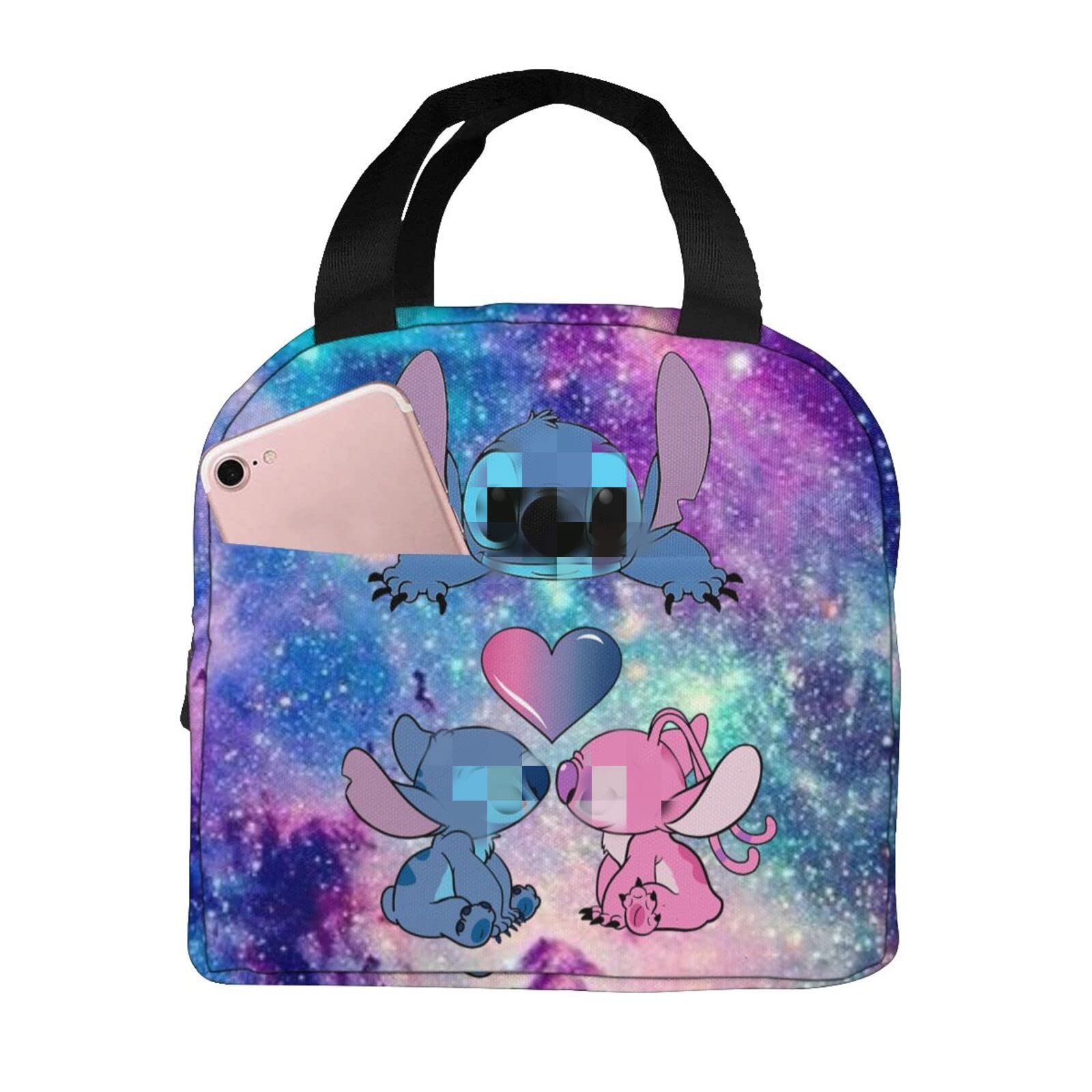 XIAIFUCF Insulated Reusable Lunch Bag - Cute Cartoon Tote for Meals, Picnics & Travel - Portable Thermal Lunch Box for Men, Women, Boys & Girls - Perfect for Work, School & Outdoor Activities