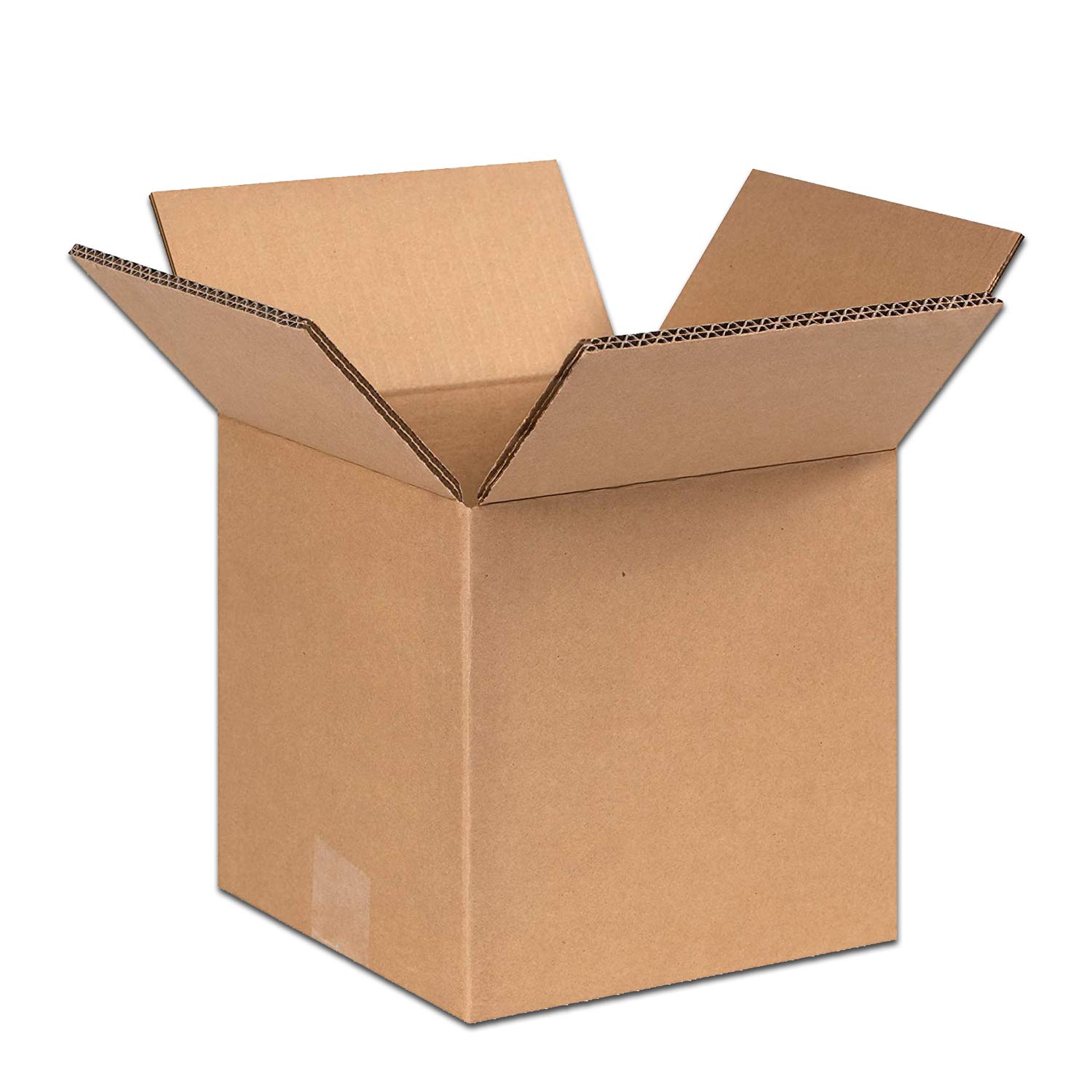 Amiff 75-Pack 7x7x7 Inch Brown Corrugated Cardboard Shipping Boxes - Heavy Duty Moving, Mailing & Storage Boxes for Clothes, Books, Household Items | Perfect for Ecommerce, Retail Packaging & Home Organization