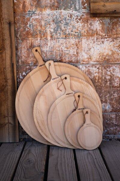 Boska Wooden Pizza Board - Multipurpose Serving Tray for Pizza, Cheese & Snacks - Perfect for Parties & Picnics