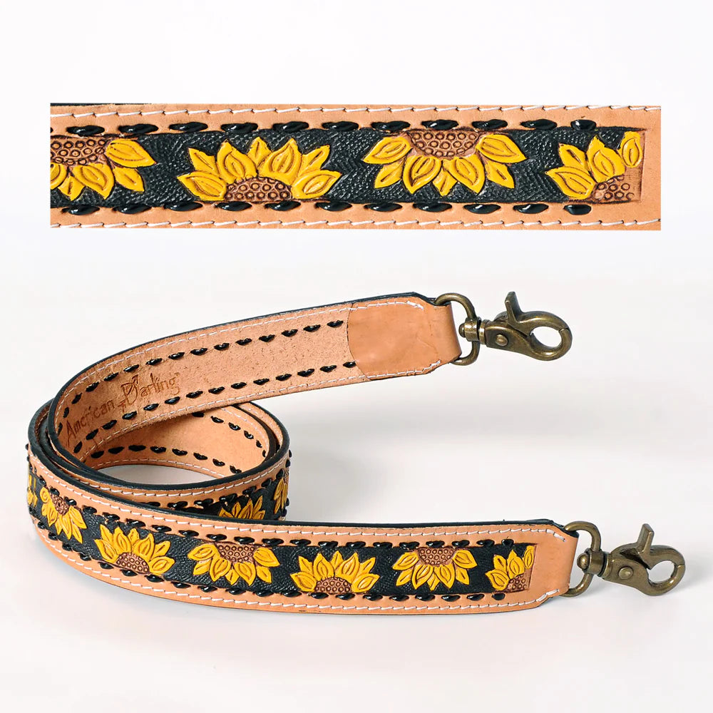 American Darling Sunflower Crossbody Bag Strap - Adjustable Floral Purse Strap for Women, Girls - Perfect for Casual Outings, Shopping & Travel Accessories