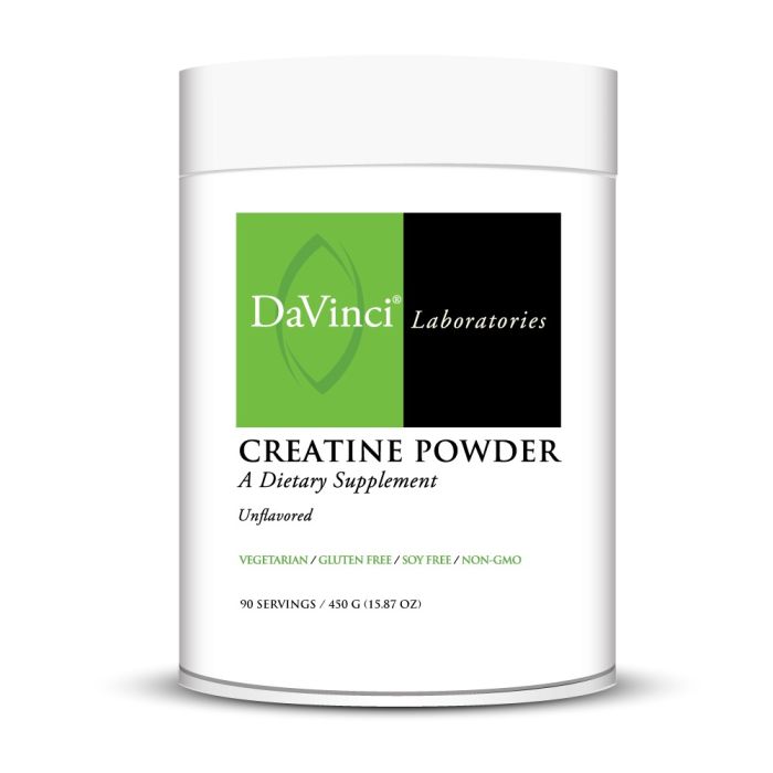 Davinci Labs Creatine Powder - 90 Servings | Pure Monohydrate for Muscle Growth & Strength | Pre-Workout & Post-Workout Supplement for Athletes & Bodybuilders