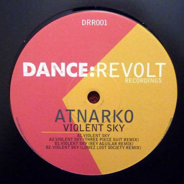 ATNARKO - Violent Sky Dance Vinyl LP | Revolt Recordings DRR001 | Electronic Dance Music for DJs & Collectors
