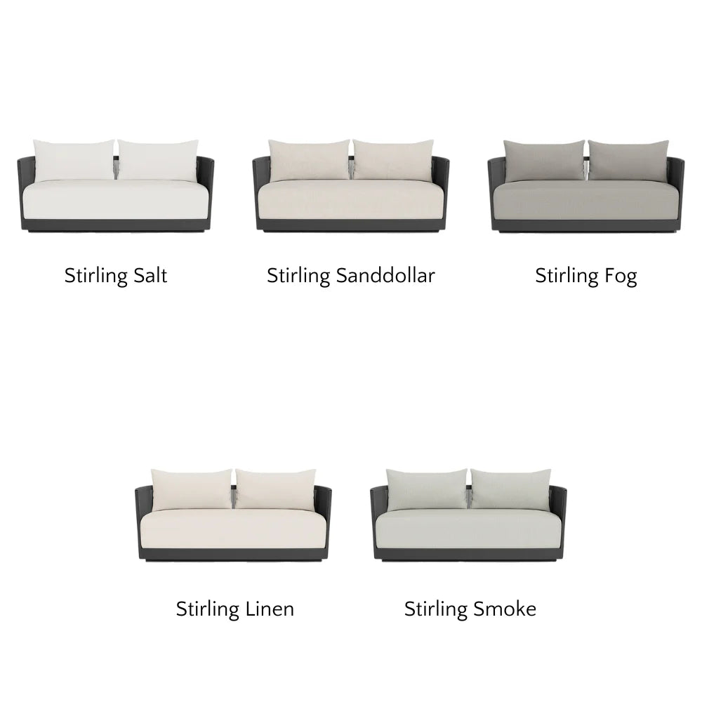 Antigua Outdoor 2-Seat Patio Sofa Set - Waterproof Wicker Furniture for Garden, Balcony, or Poolside Relaxation