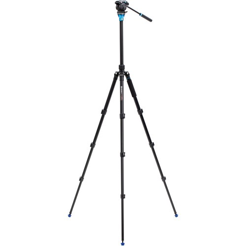 Benro Aero 2 PRO Lightweight Aluminum Travel Tripod with Flip Locks for DSLR Camera - Perfect for Outdoor Photography, Travel Vlogging & Video Shooting