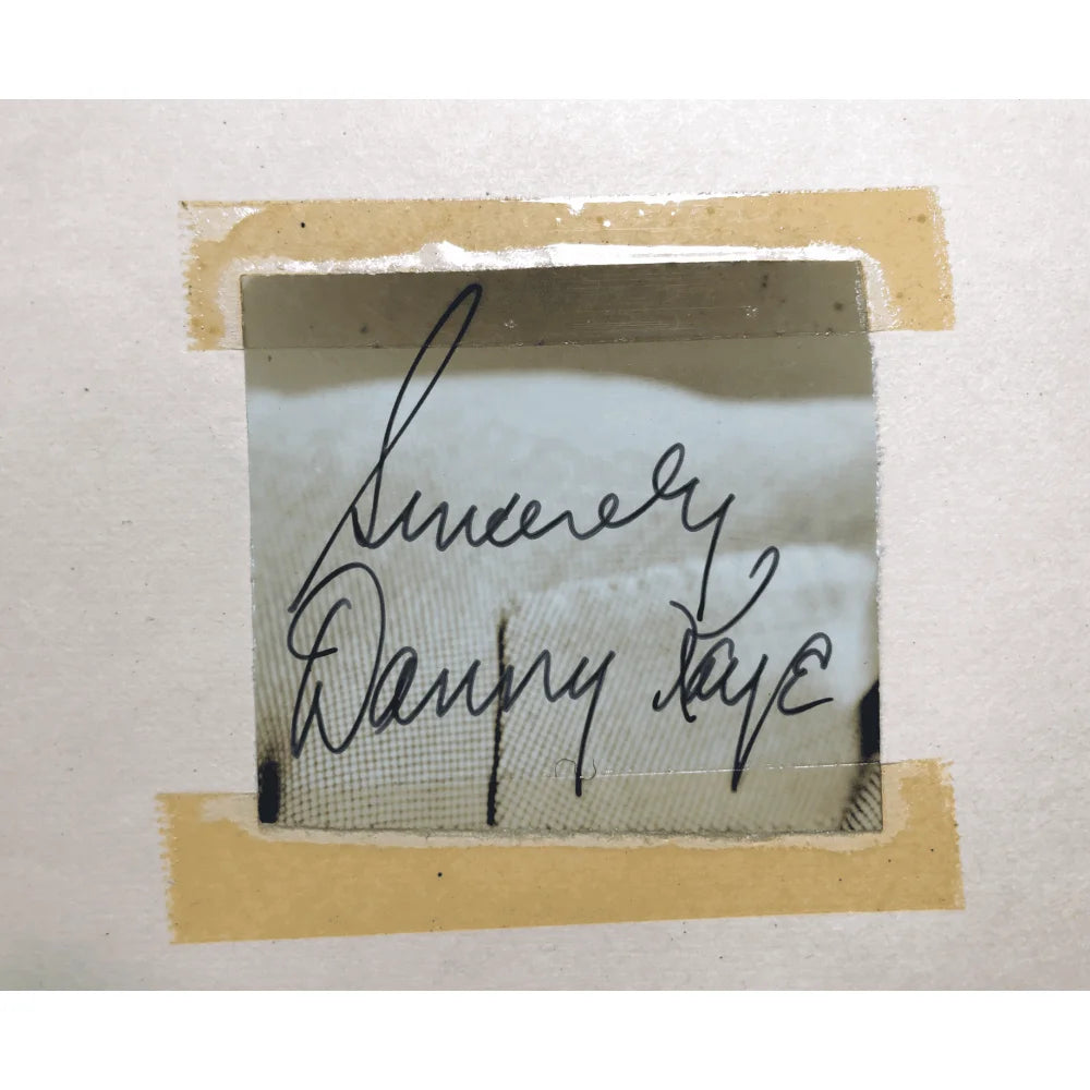 Danny Kaye Hand Signed Album Page Cut with JSA COA - Authentic Autograph of Wonder Man Actor - Perfect for Collectors, Fans, and Memorabilia Displays