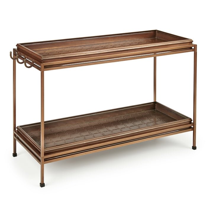 2-Tier Boot Tray with Stand - Durable Shoe Organizer for Entryway, Mudroom & Closet - Perfect for Wet Shoes, Boots & Sneakers Storage