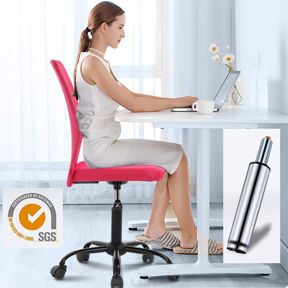 Ergonomic Mesh Office Chair - Adjustable Height, Swivel & Wheels for Home & Student Use
