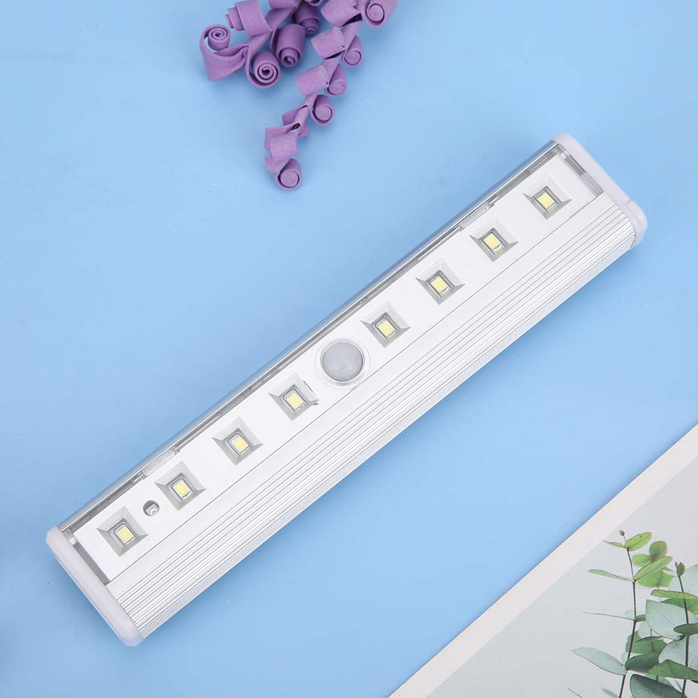 Oumefar Under Cabinet Lighting - Automatic Motion Sensor LED Light for Wardrobes, Staircases, Kitchen & Closets - Portable Wireless Battery Operated Night Light for Home & Office Use