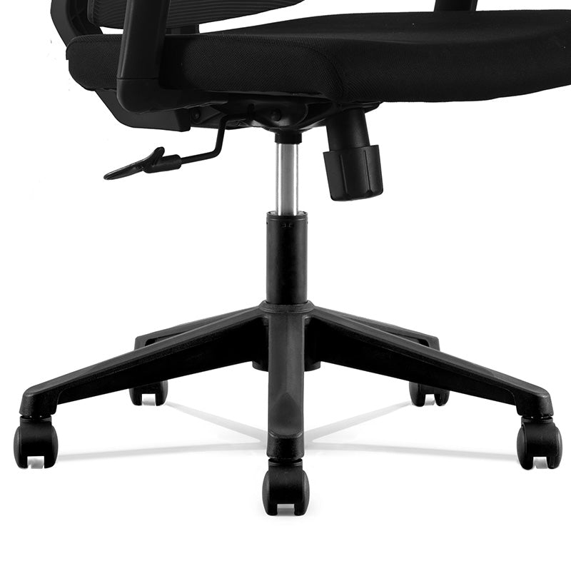 Premium SVEN High Back Ergonomic Office Chair - Black | Adjustable Lumbar Support & Tilt Function | Ideal for Home Office, Gaming & Workspace Comfort