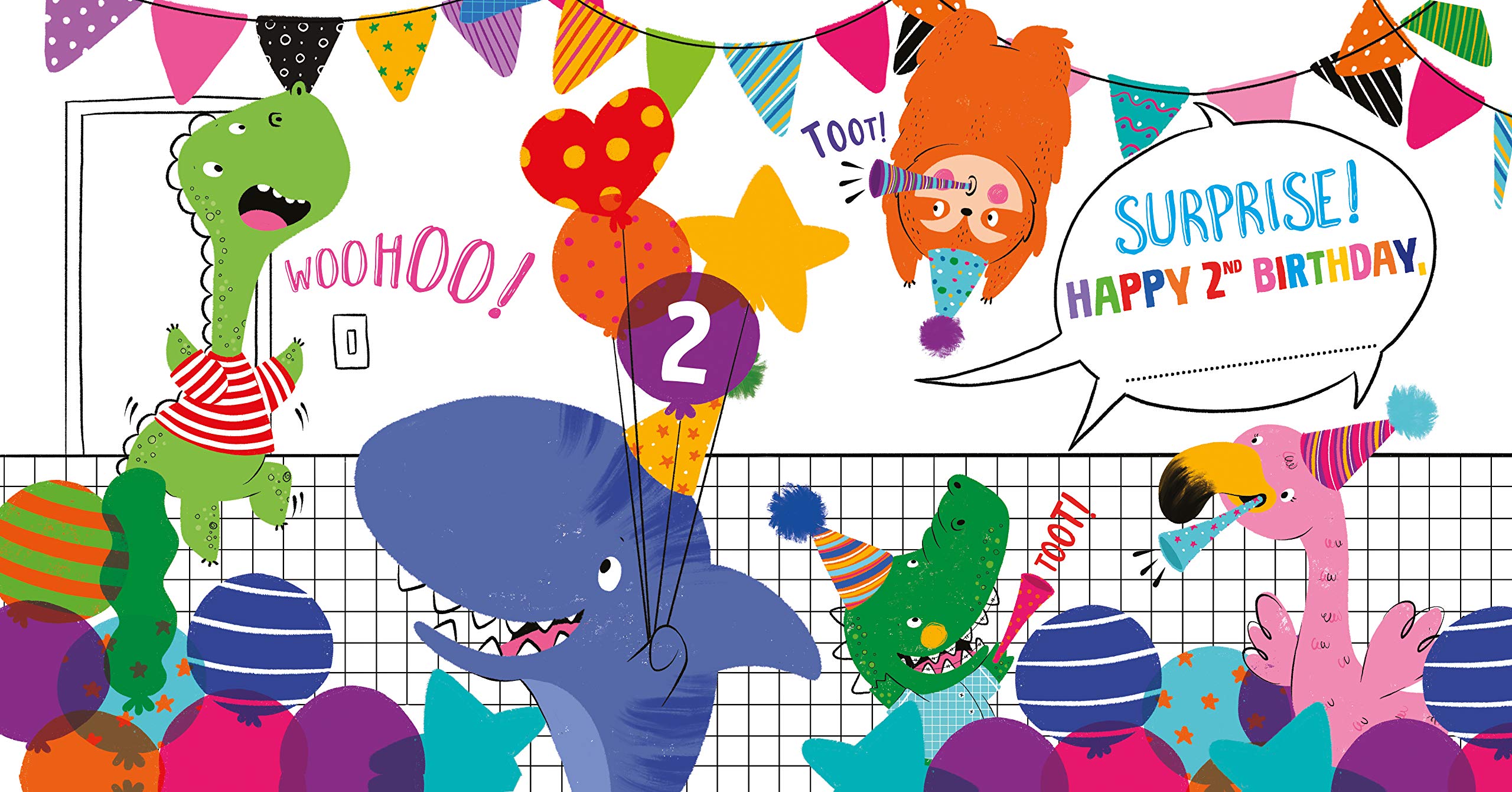 Happy 2nd Birthday Decorations & Party Supplies - Celebrate with Balloons, Banners & Cake Toppers for Toddler Birthday Parties