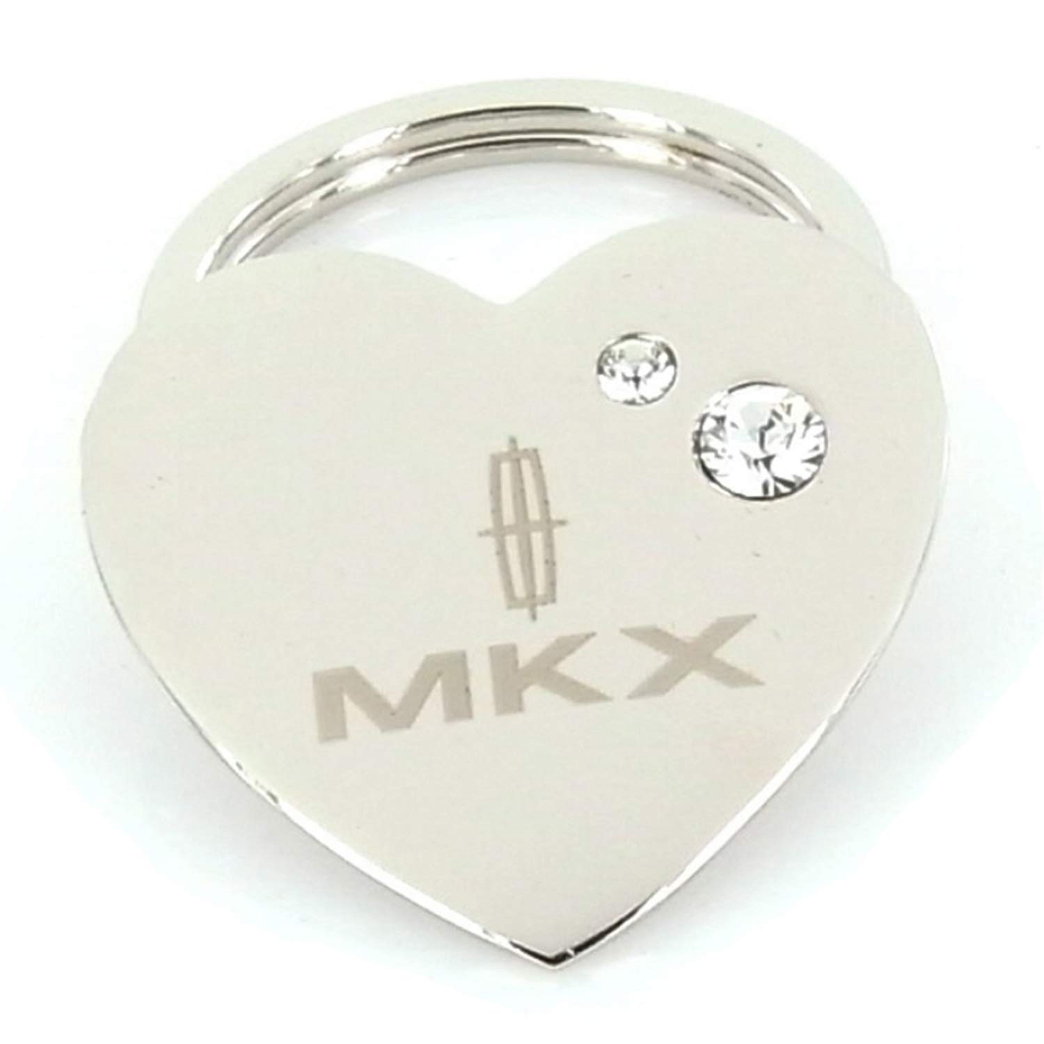 Lincoln MKX Heart Keychain with Crystals - Perfect Car Gift
