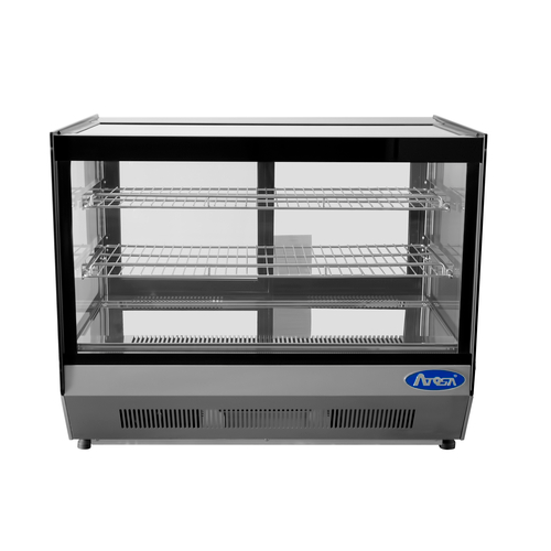 Atosa 27-Inch Commercial Countertop Refrigerated Display Case - Perfect for Restaurants, Cafes, and Retail Stores