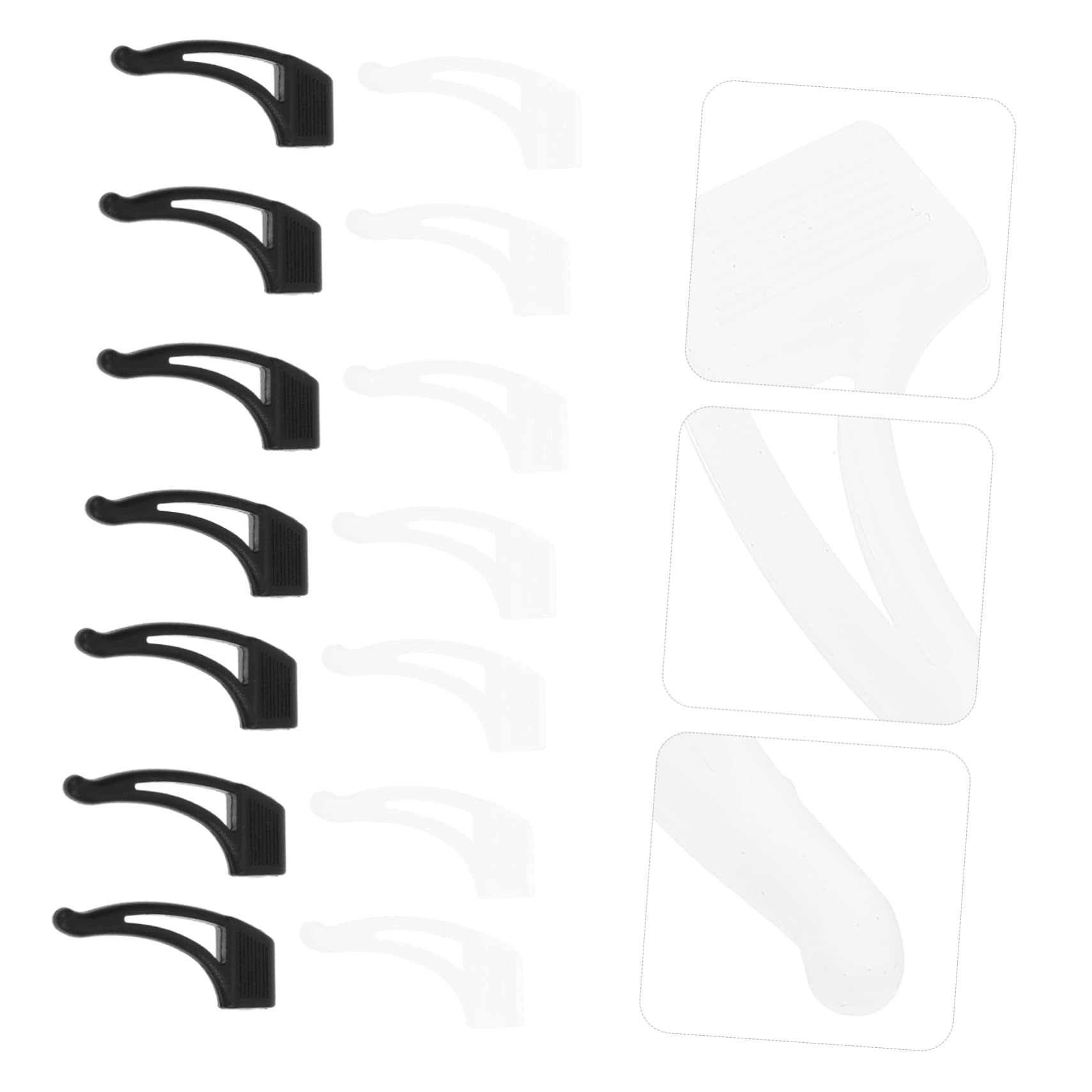 Non-Slip Silicone Glasses Grips - 20 Pairs Anti-Slip Eyewear Ear Hooks for Secure Fit | Comfortable Temple Tips for Reading Glasses, Sunglasses & Safety Goggles | Perfect for Sports, Driving & Daily Wear