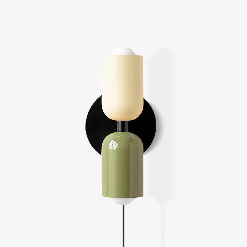 Stylish Double Plug-In Wall Lamp - Modern Touch Control Sconce for Bedroom, Living Room & Hallway Lighting