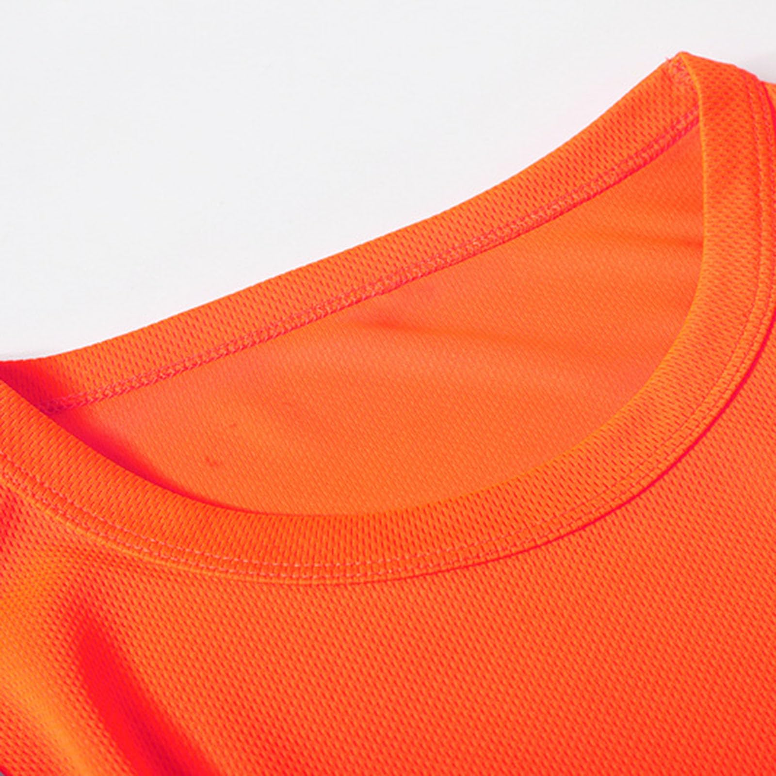 High Visibility Reflective Safety Shirts for Men - Long Sleeve Hi Vis Work T-Shirts for Construction, Road Work & Night Running - ANSI Certified Enhanced Visibility Clothing