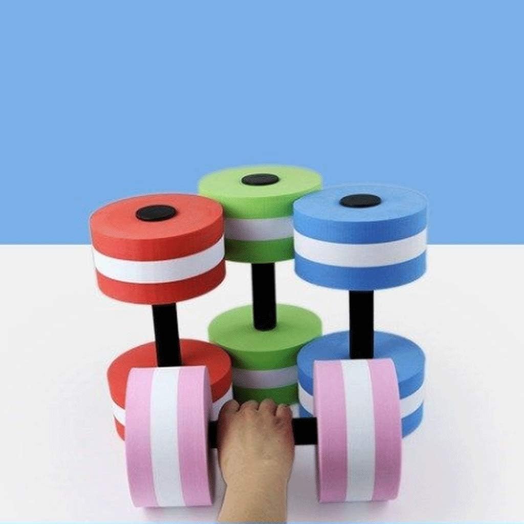 **2-Piece Water-Injected Dumbbells for Yoga & Aqua Fitness - EVA Foam Pool Exercise Dumbbells for Women - Green Fitness Equipment (Perfect for Swimming, Water Aerobics & Home Workouts)**