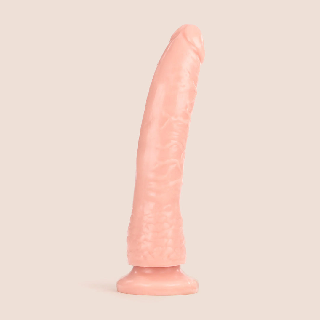 Basix Slim 7 Flexible Firm Silicone Dildo - Realistic Feel, Body-Safe Adult Toy for Solo Play & Couples Intimacy