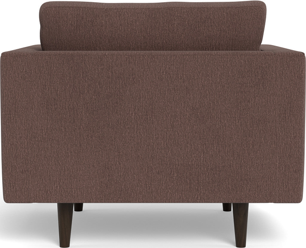 Ladybird 42 Arm Chair - Modern Accent Chair for Living Room, Bedroom & Office - Comfortable Upholstered Lounge Chair with Wooden Legs