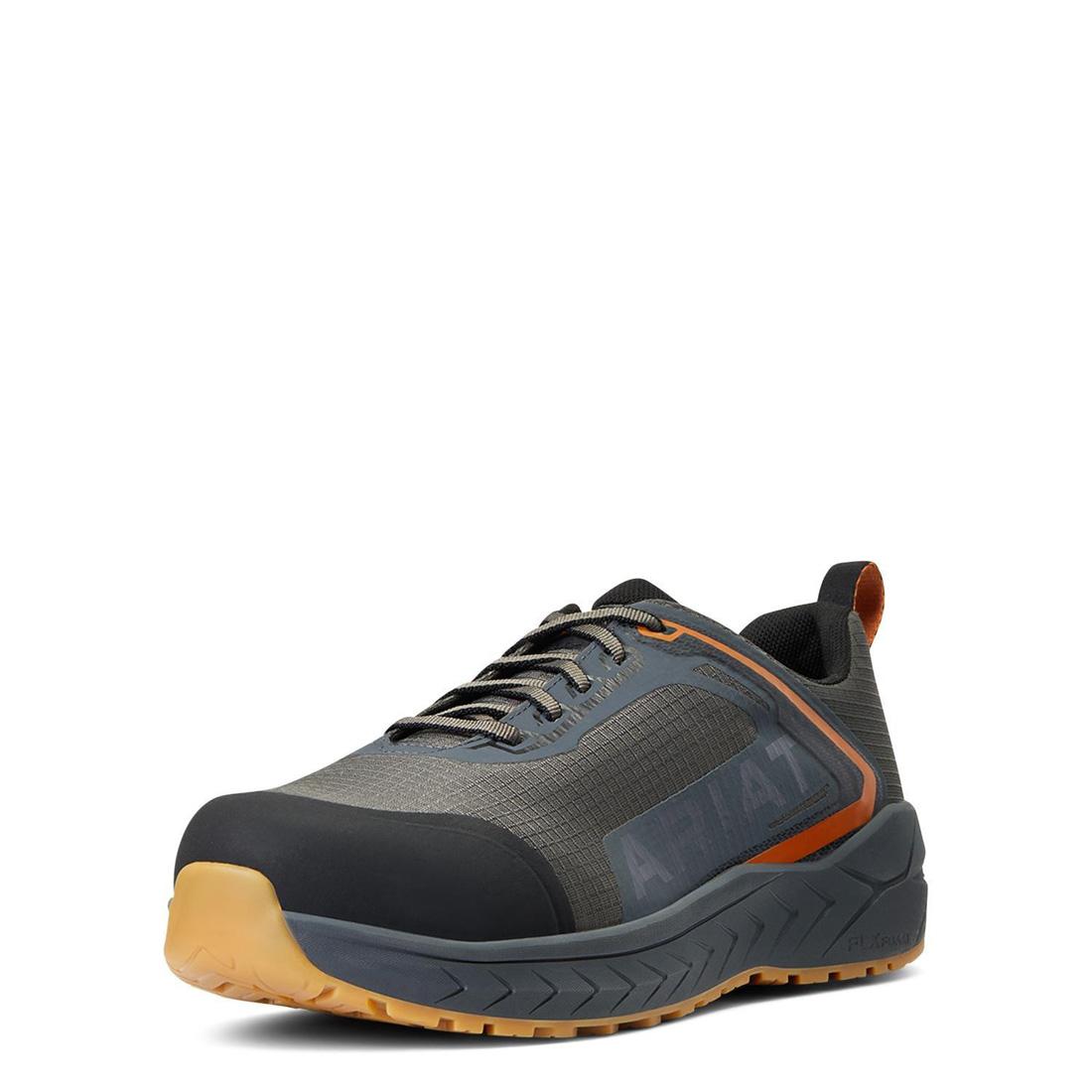 Outpace Composite Toe Work Shoes for Men - Lightweight Safety Boots with Steel Toe Protection, Slip Resistant & Comfortable for Construction, Warehouse & Outdoor Work
