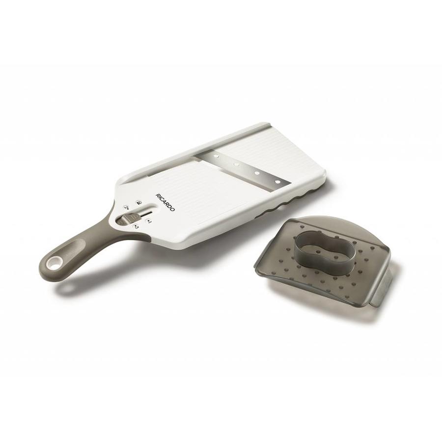 RICARDO Handheld Mandoline Slicer - 63131 Stainless Steel Vegetable Cutter for Kitchen - Perfect for Slicing Fruits, Vegetables & Cheese - Ideal for Meal Prep, Salads & Garnishing