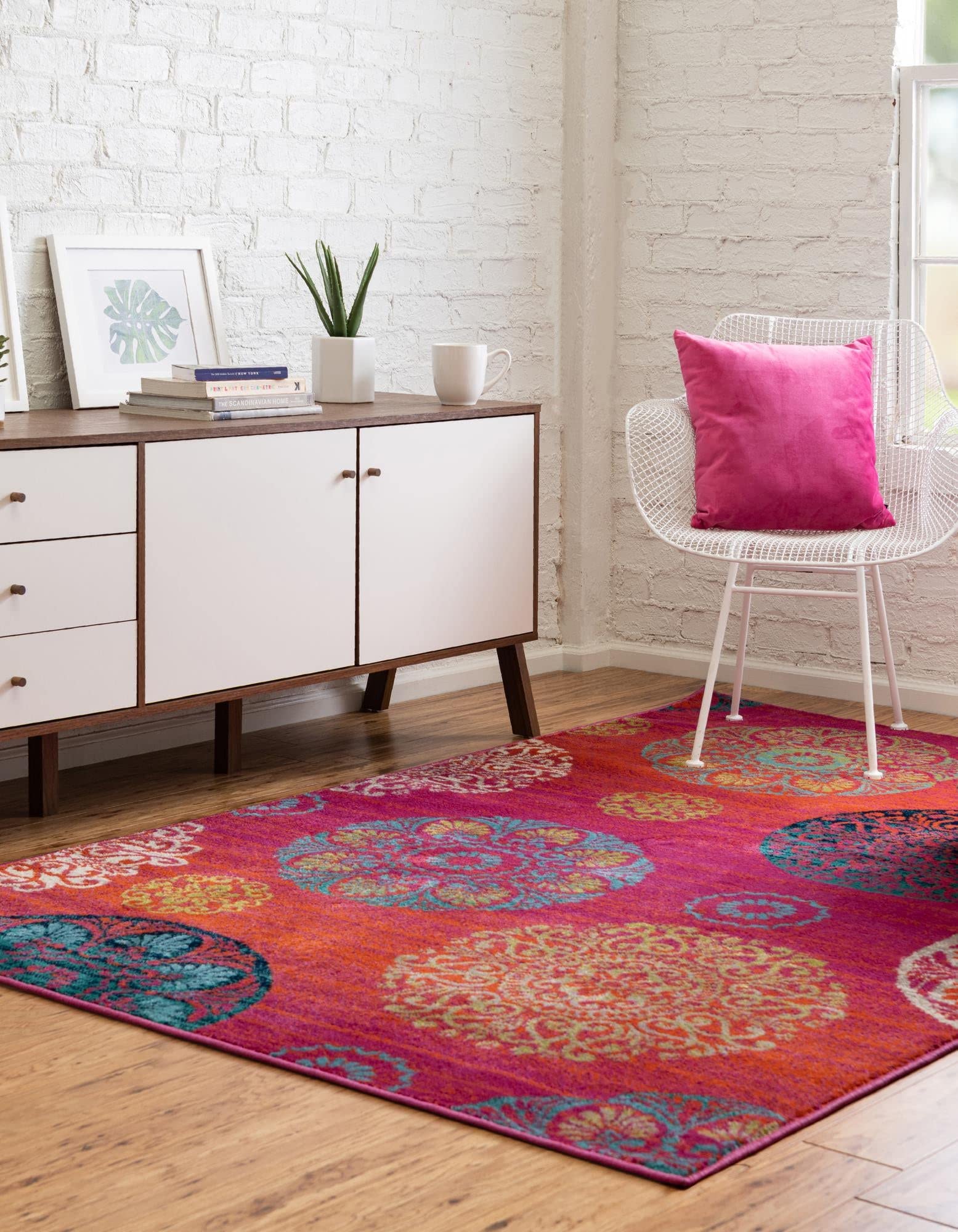 Azalea Collection Rust Red Area Rug 10' x 14' - Soft Medium Pile Living Room Rug for Large Spaces, Dining Rooms & Open Floor Plans | Perfect for Home Decor, Family Gatherings & Cozy Atmospheres