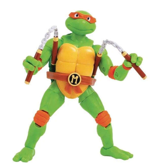 Teenage Mutant Ninja Turtles BST AXN Michelangelo Action Figure - Collectible TMNT Toy for Kids & Fans - Perfect for Display, Play & Comic Book Collections