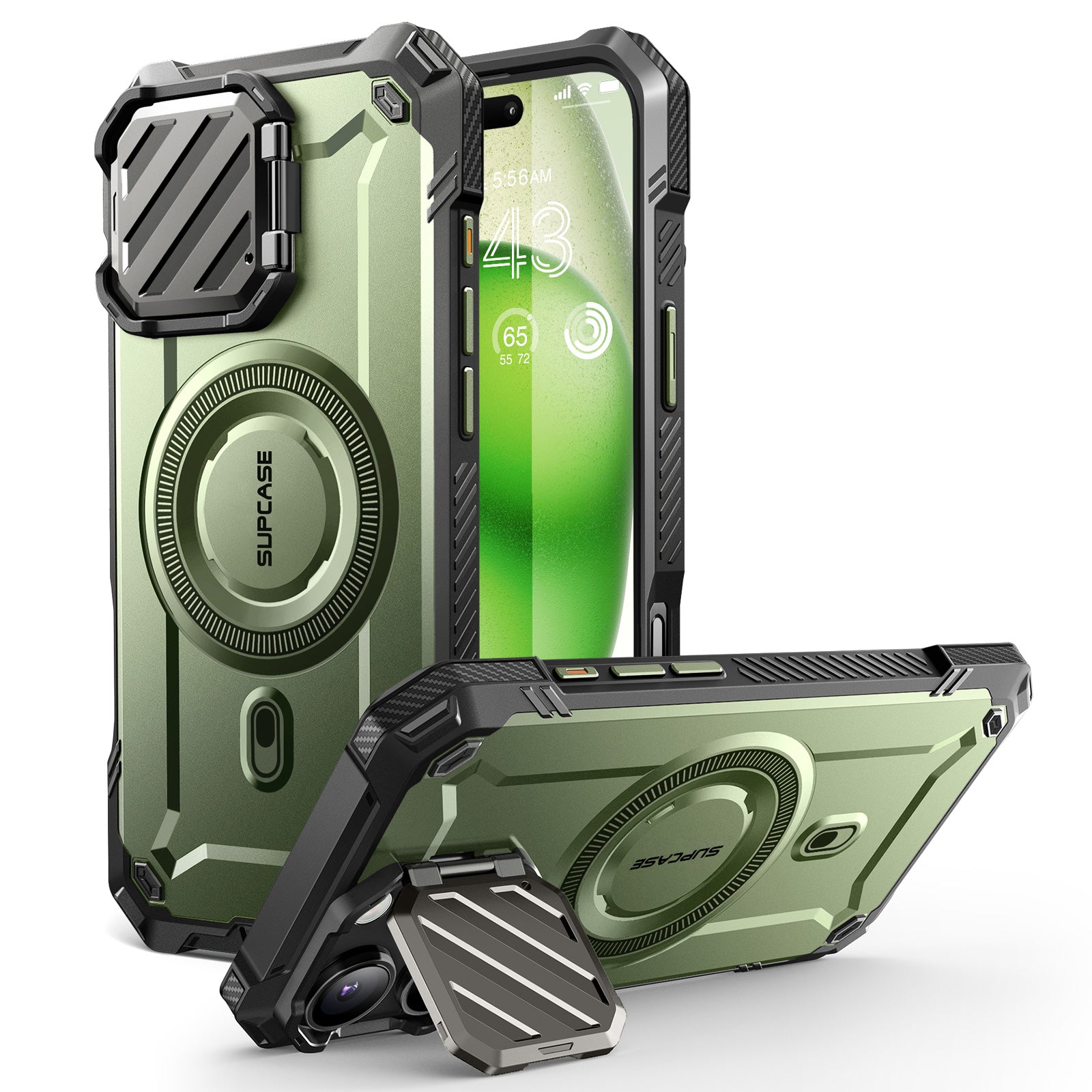 iPhone 16 Pro Max 6.9 Inch Unicorn Beetle MAG XT MagSafe Protective Case - Dark Green | Shockproof & Anti-Scratch Cover for Everyday Use, Travel & Outdoor Activities