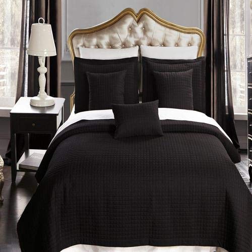 Luxury Quilted Coverlet Set - Full/Queen Size, Wrinkle-Free - for Bedroom Decor