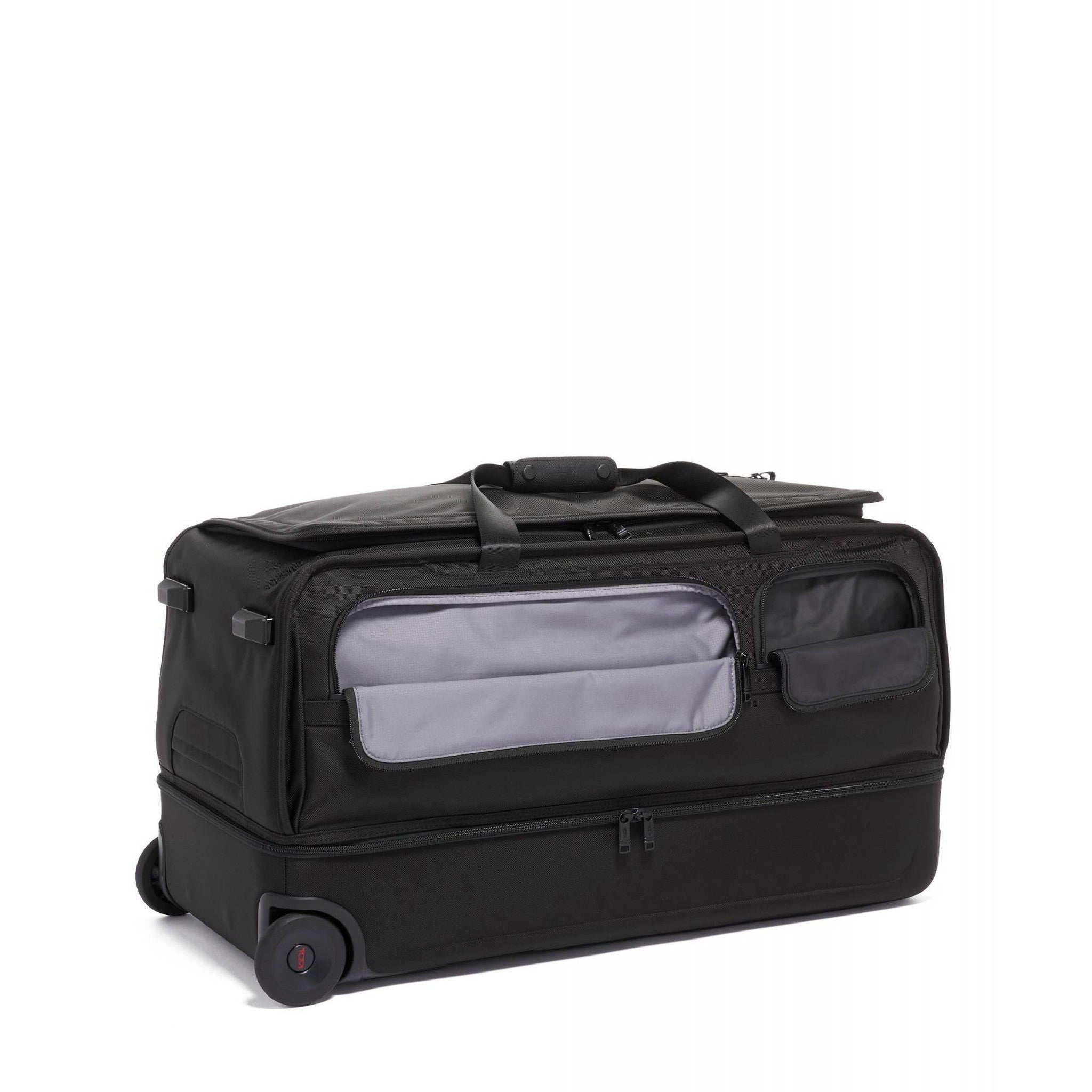 TUMI Alpha 3 Large Split 2 Wheel Duffel Bag - Premium Travel Luggage for Business & Vacation - Durable Spinner Suitcase with Smooth Rolling Wheels (Perfect for Air Travel, Weekend Getaways & Gym Gear)