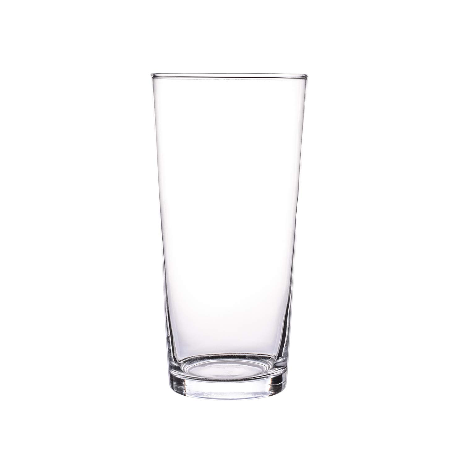 Elegant Glass Cylinder Vases - Set of 1 Modern Home Decor & Wedding Centerpiece for Dining Table, Living Room, or Event Decorations