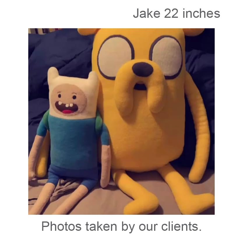 Adventure Time Jake The Dog 22-inch Handmade Plush Toy - Perfect for Collectors, Gifts, and Kids' Room Decor